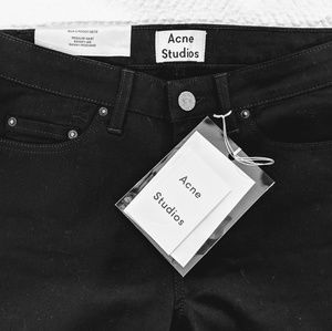 Acne Studios Skin 5 Stay Black Jeans 26X32 NWT